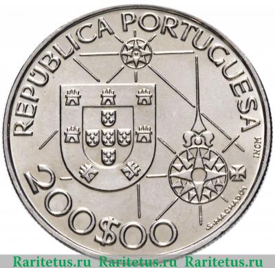 200 эскудо (escudos) 1992 года  Америка Португалия