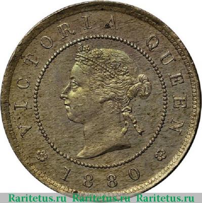 1 фартинг (farthing) 1880 года   Ямайка