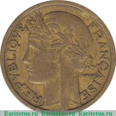 1 франк (franc) 1937 года   Франция