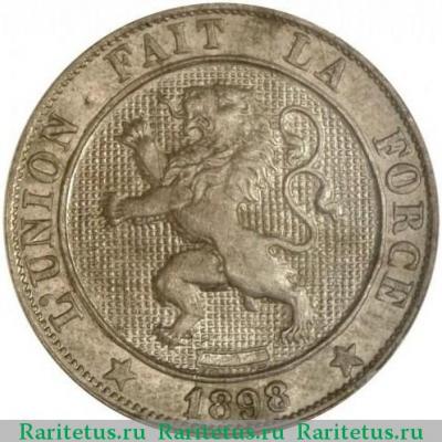 5 сантимов (centimes) 1898 года   Бельгия