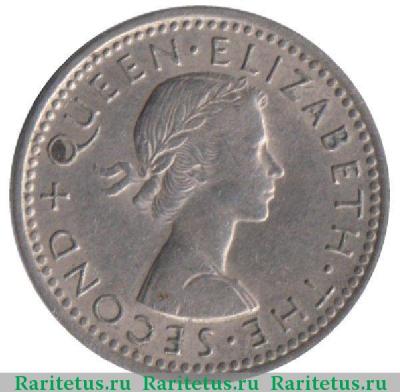 3 пенса (pence) 1957 года   Новая Зеландия