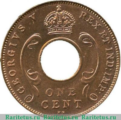 1 цент (cent) 1928 года KN  Британская Восточная Африка