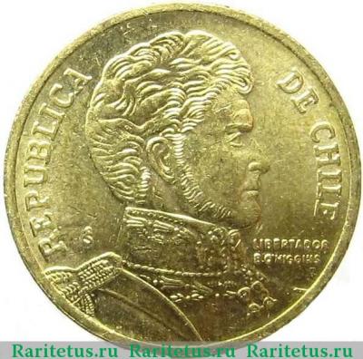 10 песо (pesos) 2010 года   Чили
