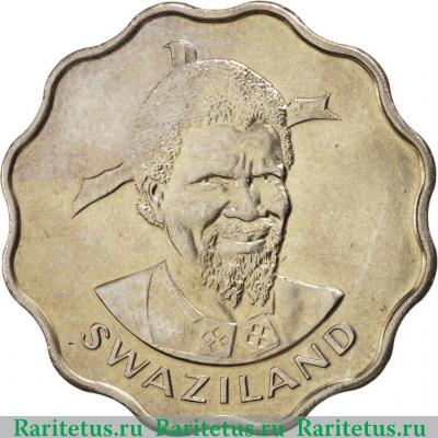 20 центов (cents) 1975 года   Свазиленд