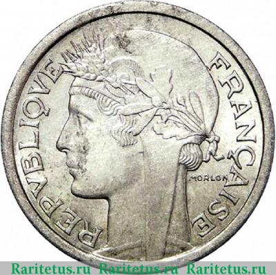 1 франк (franc) 1957 года B  Франция