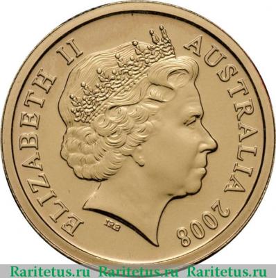 2 доллара (dollars) 2008 года   Австралия