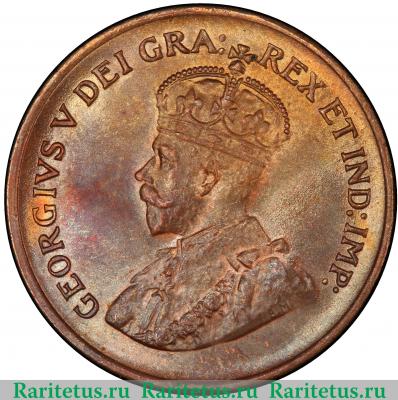 1 цент (cent) 1935 года   Канада