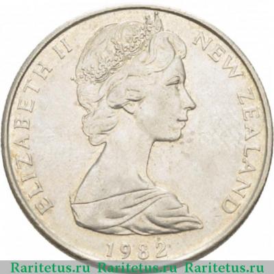 50 центов (cents) 1982 года   Новая Зеландия