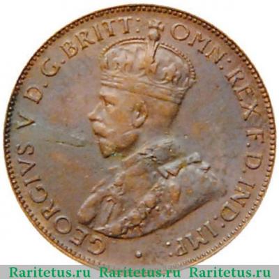 1/2 пенни (penny) 1936 года   Австралия