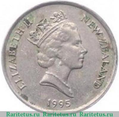 5 центов (cents) 1995 года   Новая Зеландия