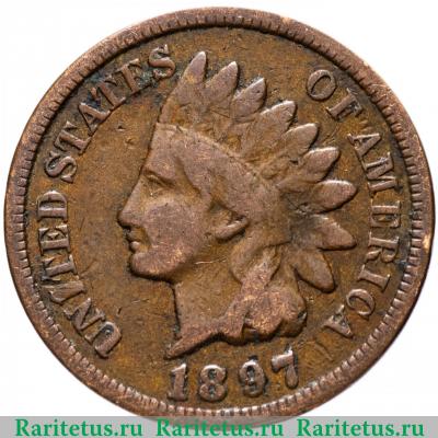 1 цент (cent) 1897 года   США