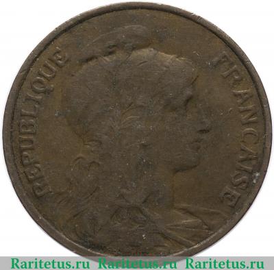 5 сантимов (centimes) 1910 года   Франция