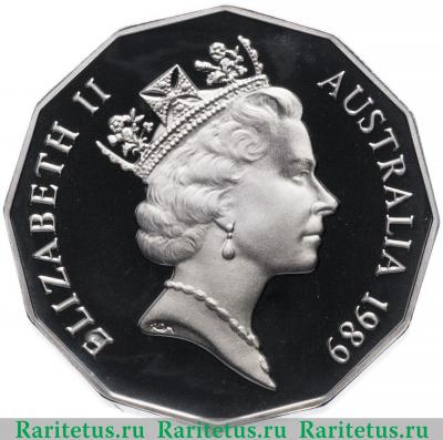 50 центов (cents) 1989 года   Австралия proof