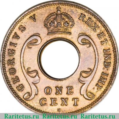 1 цент (cent) 1922 года H  Британская Восточная Африка