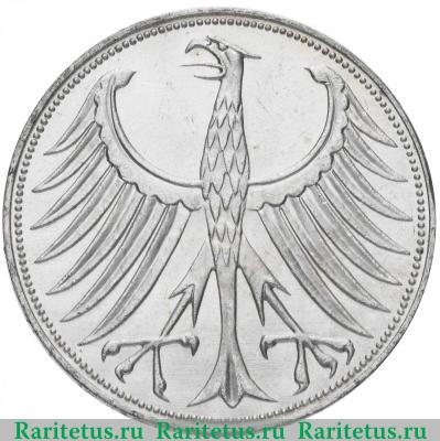 5 марок (deutsche mark) 1971 года D  Германия