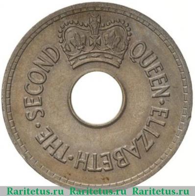 1 пенни (penny) 1961 года   Фиджи