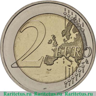 Реверс монеты 2 евро (euro) 2018 года F Шмидт Германия
