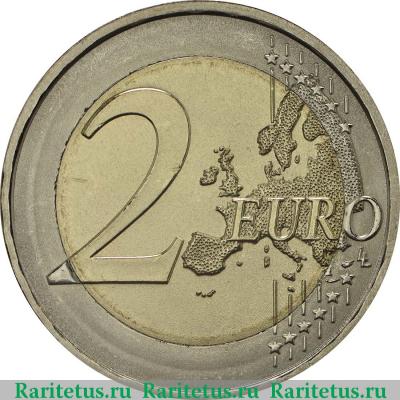 Реверс монеты 2 евро (euro) 2018 года J Шмидт Германия