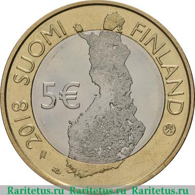 5 евро (euro) 2018 года  Таммеркоски Финляндия