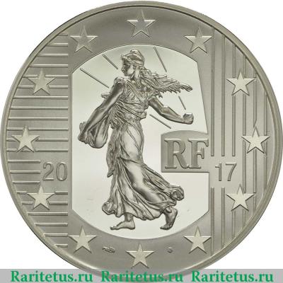 10 евро (euro) 2017 года  луидор Франция proof