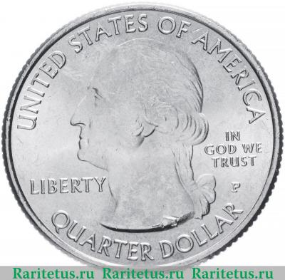25 центов (квотер, 1/4 доллара, quarter dollar) 2017 года P Эффиджи-Маундз США