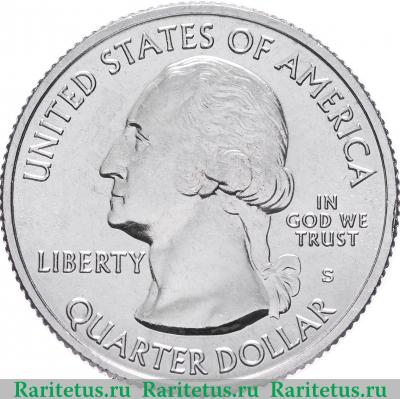 25 центов (квотер, 1/4 доллара, quarter dollar) 2017 года S Кларк США proof