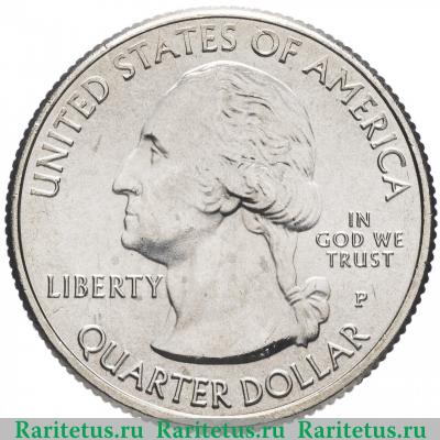 25 центов (квотер, 1/4 доллара, quarter dollar) 2018 года P острова Апостол США