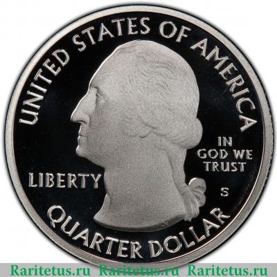 25 центов (квотер, 1/4 доллара, quarter dollar) 2018 года S Вояджерс США proof