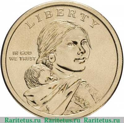 1 доллар (dollar) 2017 года D Секвойя США