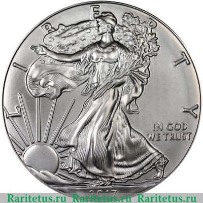 1 доллар (dollar) 2017 года  Шагающая Свобода США
