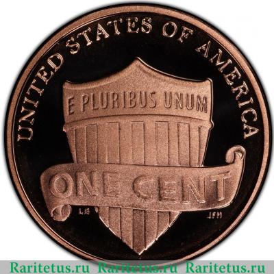 Реверс монеты 1 цент (cent) 2018 года S  США