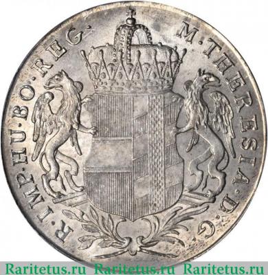 1 талер (конвенционный талер, konventionsthaler) 1766 года   Бургау