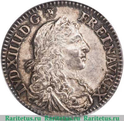 5 солей (sols) 1670 года   Колонии Франции