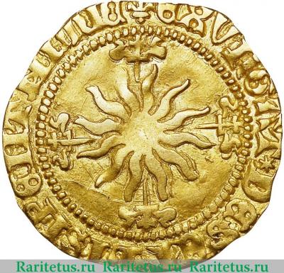 Реверс монеты 1/2 юникорна (unicorn) 1488 года   Шотландия