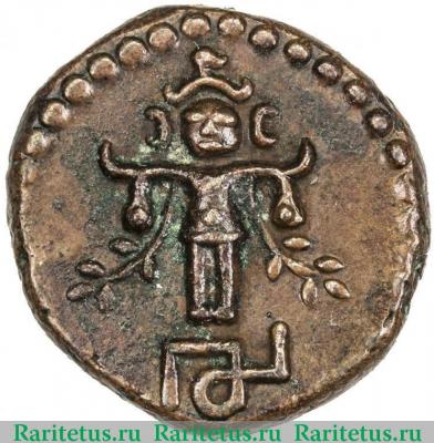 4 кэш (cash) 1848 года   Княжество Траванкор