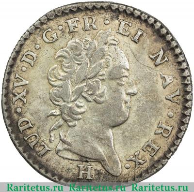 6 солей (sols) 1731 года   Наветренные острова