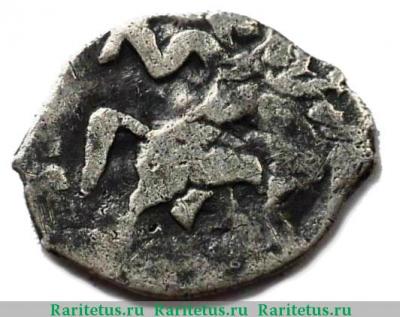 денга Михаила Федоровича 1613-1645 годов  всадник вправо