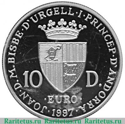 10 динеров 1997 года   Андорра