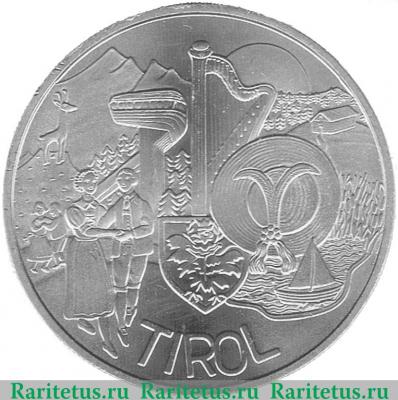 Реверс монеты 10 евро 2014 года   Австрия