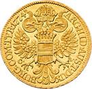 Реверс монеты 1 дукат 1765-1780 годов   Австрия