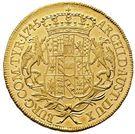 Реверс монеты 5 дукатов 1745 года   Австрия