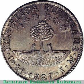 2 суэльдо 1827-1829 годов   Боливия