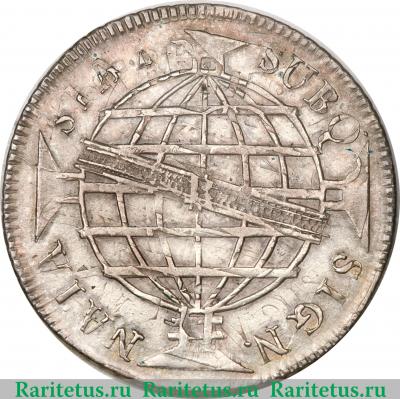 Реверс монеты 640 рейсов 1809-1816 годов   Бразилия