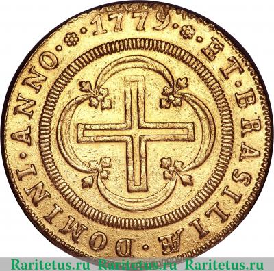 Реверс монеты 4000 рейсов 1778-1786 годов   Бразилия