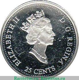 25 центов 1999 года   Канада