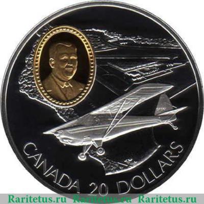 Реверс монеты 20 долларов 1995 года   Канада
