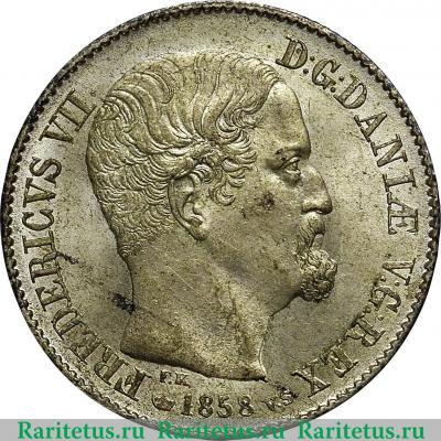 16 скиллинг-ригсмёнтов 1856-1858 годов   Дания