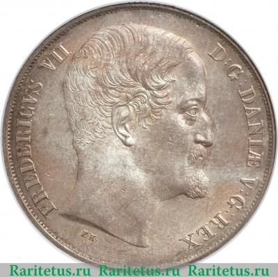 1 спесие далер 1849-1854 годов   Дания