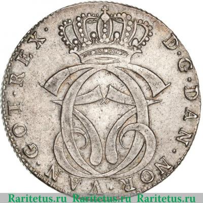 1 спесие далер 1769 года   Дания
