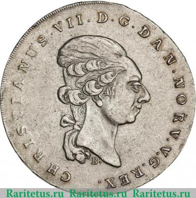 1 спесие далер 1795-1801 годов   Дания